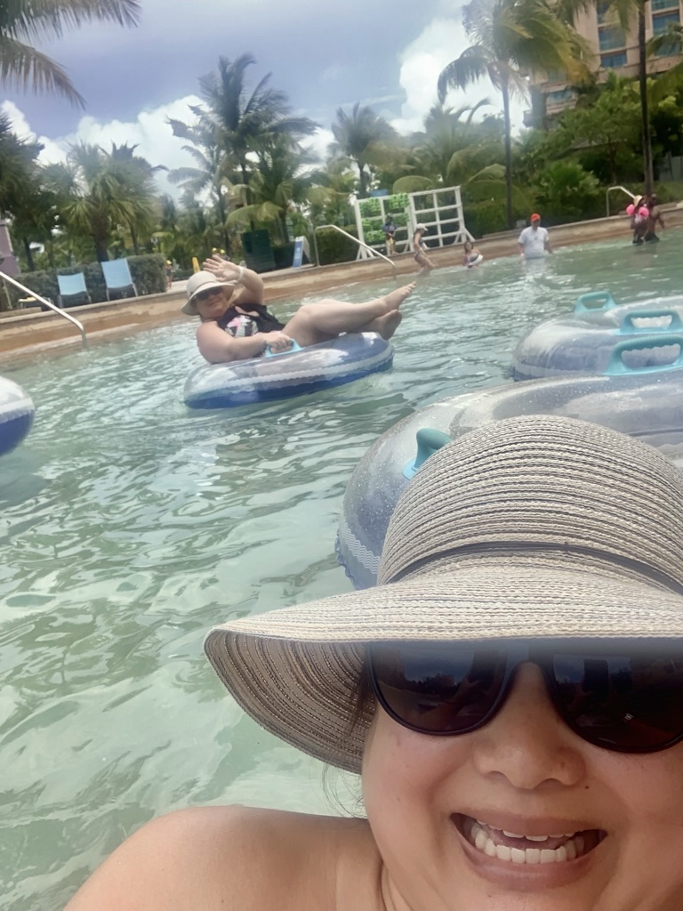 pool time in the Bahamas